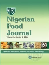 nifoj, nifst, nigerian food journal, ajol,