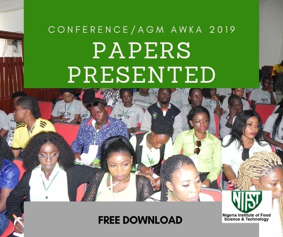 DOWNLOAD: PAPERS PRESENTED AT CONFERENCE/AGM AWKA 2019