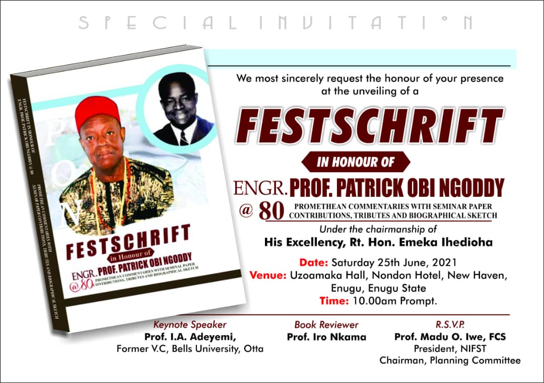 FESTCHRIFT in honour of our great Mentor