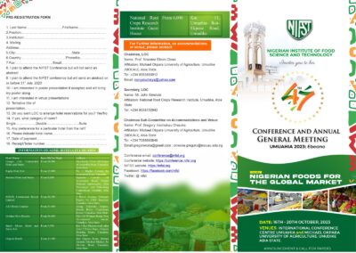 NIFST ANNUAL CONFERENCE / AGM UMUAHIA 2023 (EBEANO)