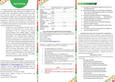 NIFST ANNUAL CONFERENCE / AGM UMUAHIA 2023 (EBEANO)