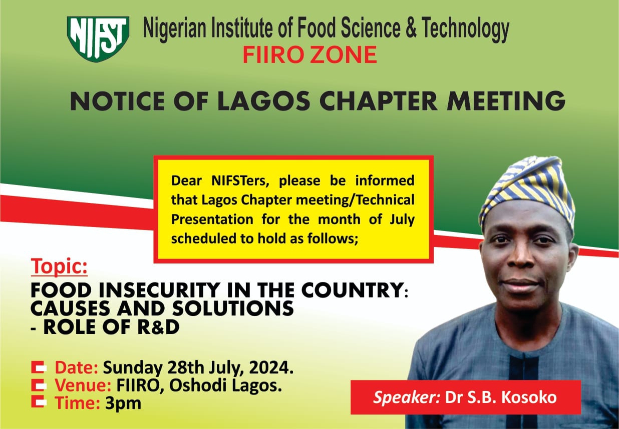 Research and Development – Playing a Giant Role in Panacea to Nigeria Food Insecurity Menace.