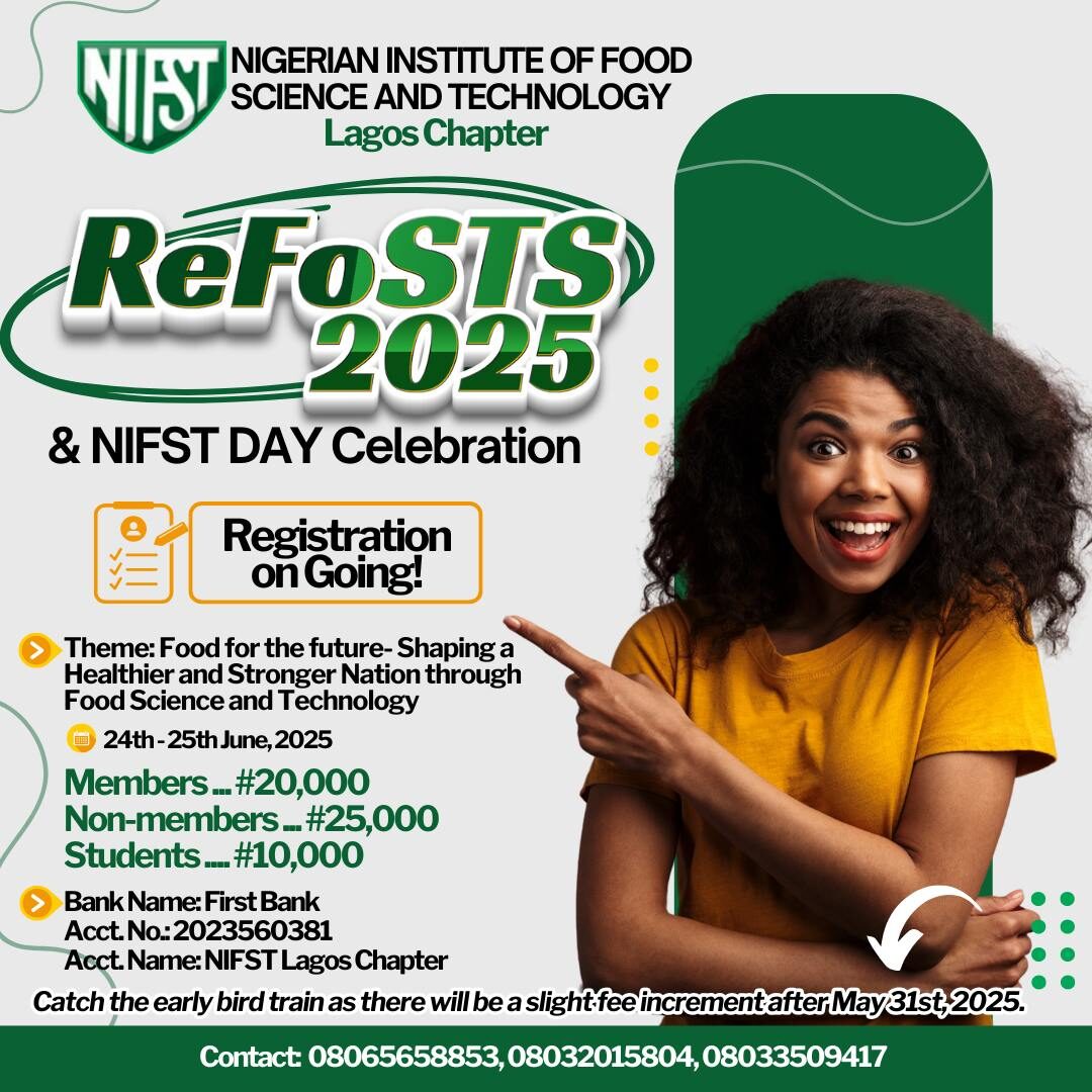 NIFST-Lagos Hosts 11th Regional Food Science and Technology Summit (ReFOSTS)/NIFST DAY Celebration