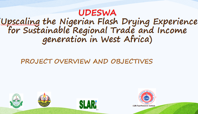 (Upscaling the Nigerian Flash Drying Experience for Sustainable Regional Trade and Income generation in West Africa)