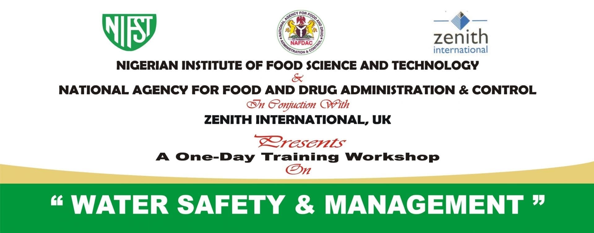 WATER SAFETY & MANAGEMENT TRAINING WORKSHOP