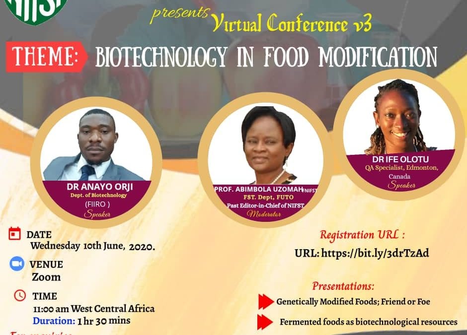 NIFST holds virtual conference III tagged Biotechnology in Food Modification