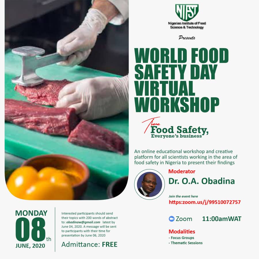 NIFST held Food Safety Workshop to commemorate World’s Food Safety Day