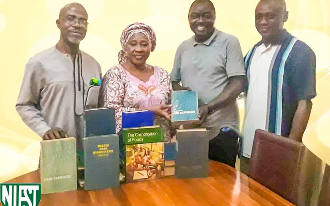LATE ALHAJI GIWA’S FAMILY DONATES FOOD SCIENCE AND TECHNOLOGY TEXTBOOKS TO NIFST LIBRARY