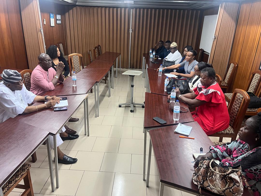 LAGOS CHAPTER EXECUTIVES VISIT THE NIFST NATIONAL PRESIDENT.