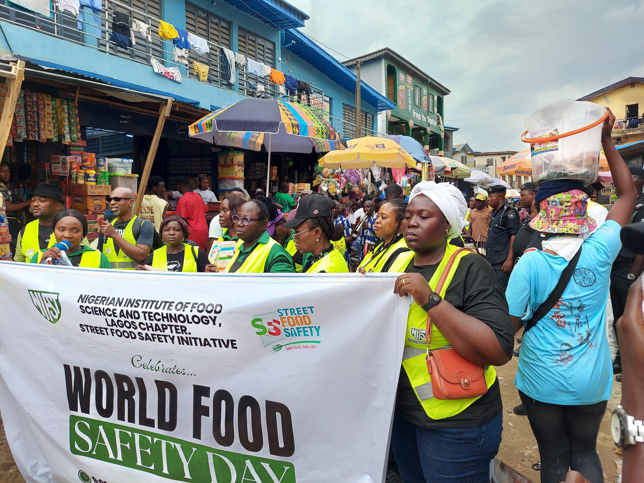 World Food Safety Day 2025: NIFSTers Took the Message to Ojuwoye Market, Mushin, Lagos.